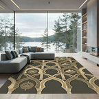 Gilded Archway Mountain Landscape Rug