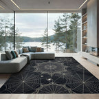 Detailed Cobweb Lace Pattern Rug