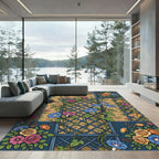 Trellis Climbing Rose and Morning Glory Rug