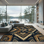 Geometric Southwestern Arrow Earth Tone Rug