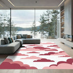 Crimson Pink Cloudscape Rug