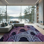 Ornate Archway Patterns in Pink Lavender Rug