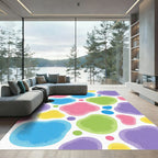 Playful Blobs Pastel Colors Rug