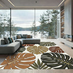 Earthy Tone Monstera Tropics Rug