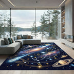 Celestial Galaxy Zodiac Starry Night Rug