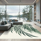 Green Willow Leaf Canopy Rug