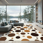 Earthy Tones Scattered Circles Rug