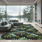 Botanical Sage and Heather Meadow Rug