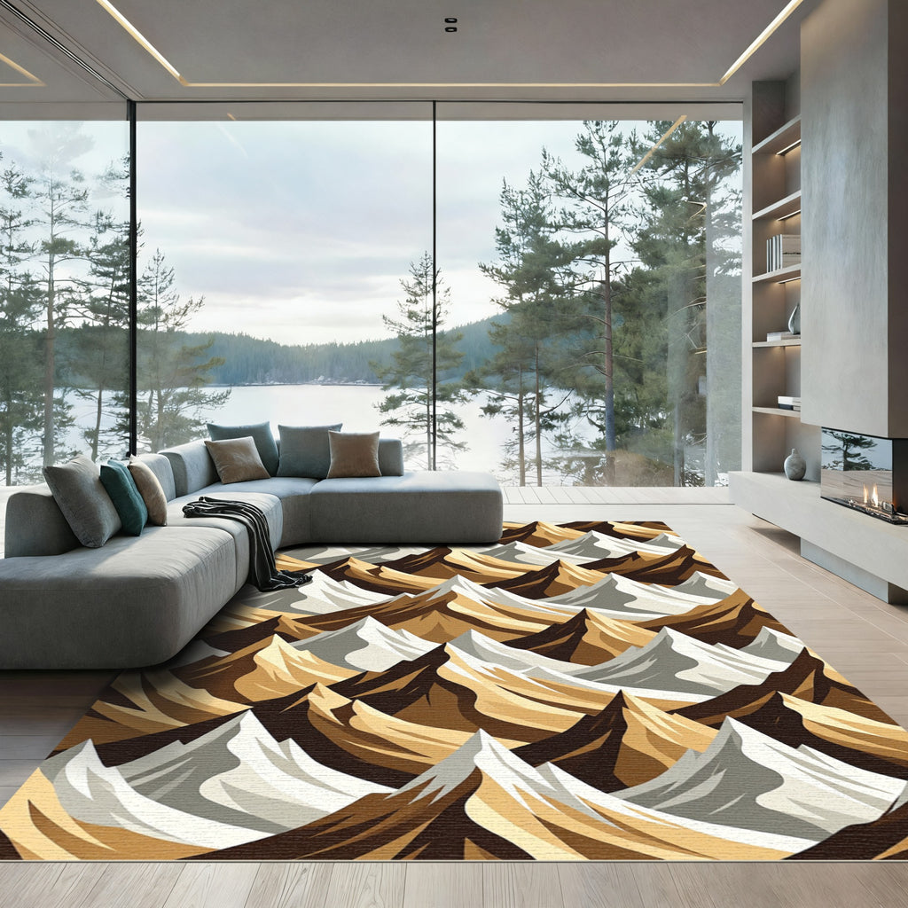 Earthy Tones Mountain Ridge Rug