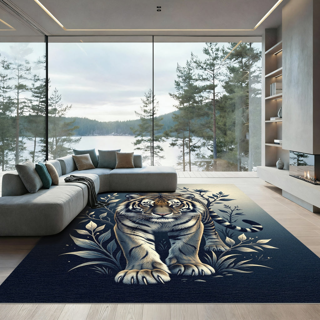 Bold Tiger Floral Wilderness Rug