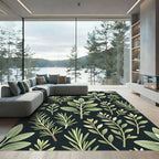 Lush Sage Herb Garden Illustration Rug