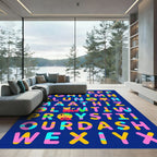 Alphabet Animals Comic Fun Rug