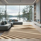 Sandy Dune Rippled Landscape Rug