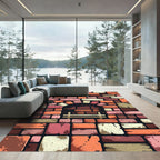 Earthy Brick Archway Terrace Rug
