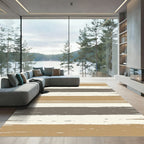 Brushstroke Abstract Horizontal Bands Rug