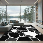 Monochromatic Fragmented Abstract Geometric Rug