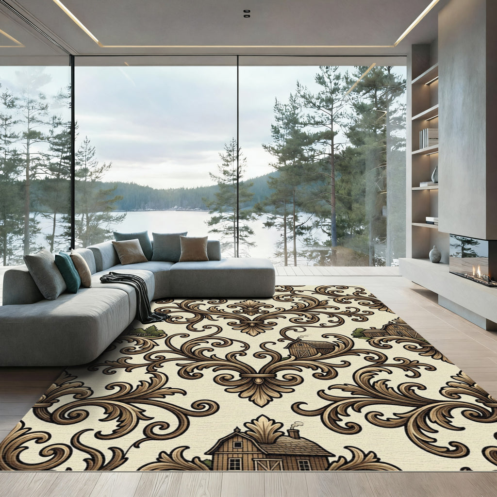 Brown Country Manor Accents Rug
