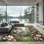 Pink Magnolia Garden Arch Rug