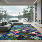 Impressionist Water Lily Pond Rug