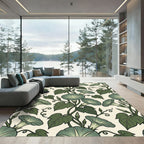 Botanical Morning Glory Sage Floral Rug