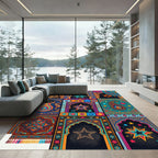 Vibrant Paisley Arch Star Rug