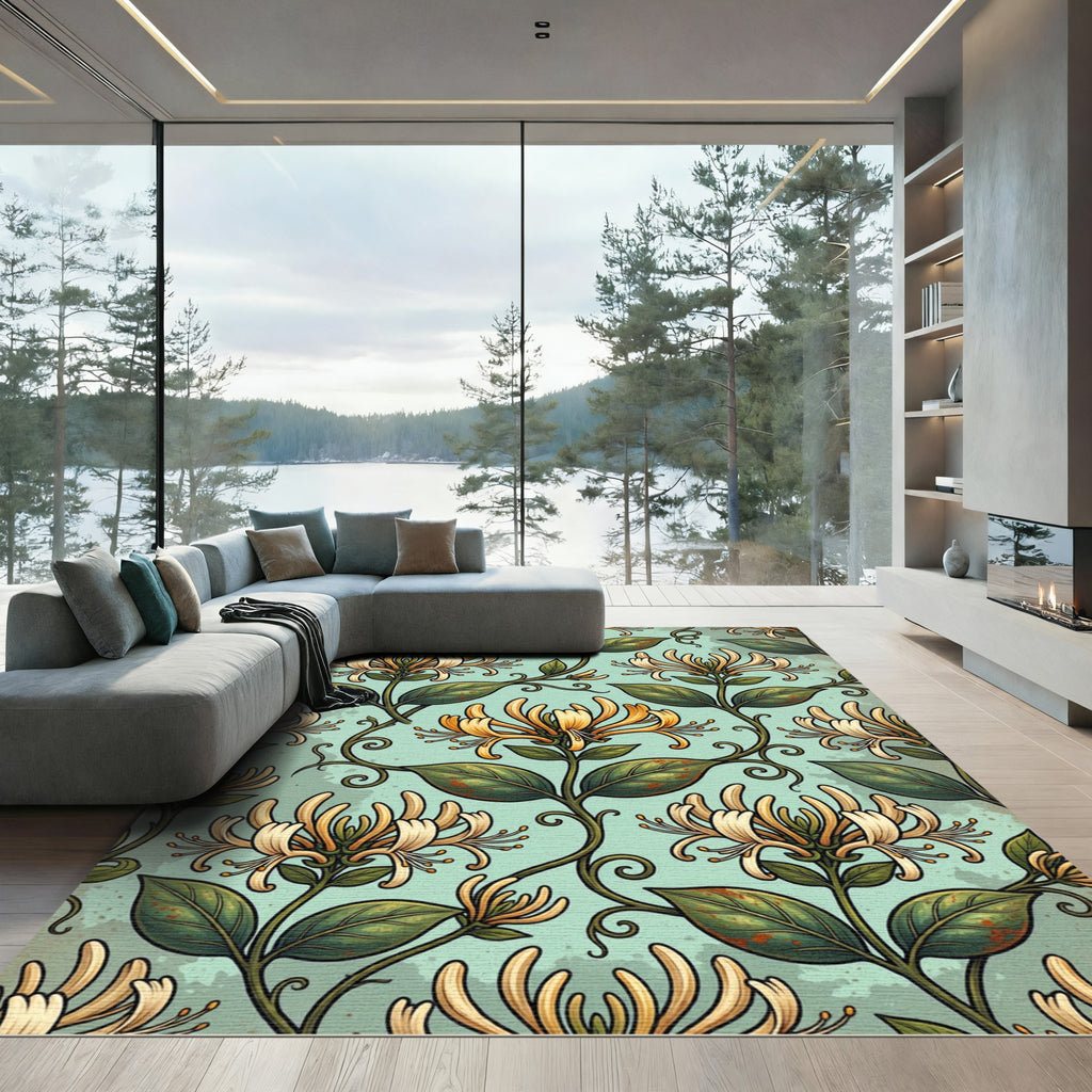 Ethereal Honeysuckle Botanical Sage Field Rug