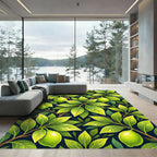 Lush Verdant Lemon Branch Botanical Rug