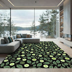 Verdant Circles Of Foliage Rug