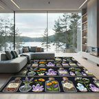Mystical Apothecary Herb and Crystal Shelf Rug