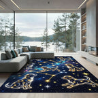 Cosmic Constellation Labrador Dog Sky Rug