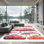 Whimsical Cosmic Clouds and Celestial Stars Rug