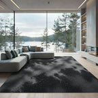 Monochromatic Speckled Cloud Formation Rug