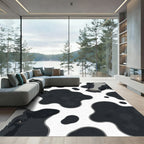 Cow Spot Black And White Charm Rug