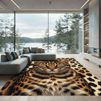 Golden Feline Leopard Spot Rug