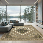 Antique Floral Paisley Medallion Rug