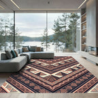Textured Terracotta Pyramid Chevron Rug