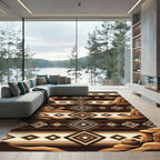 Southwestern Earth Tone Canyon Diamond Rug