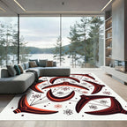 Retro Atomic Boomerang Orbit Rug