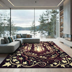Enchanted Forest Golden Vine Woodland Rug