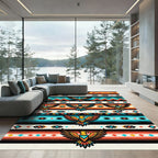 Bold Eagle Tribal Stripe Rug