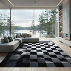 Monochromatic Three Dimensional Metallic Cube Structure Rug