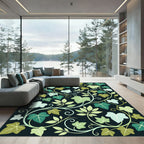 Botanical Ivy Vine Dark Foliage Rug