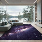 Cosmic Nebula Galaxy Swirl Area Rug