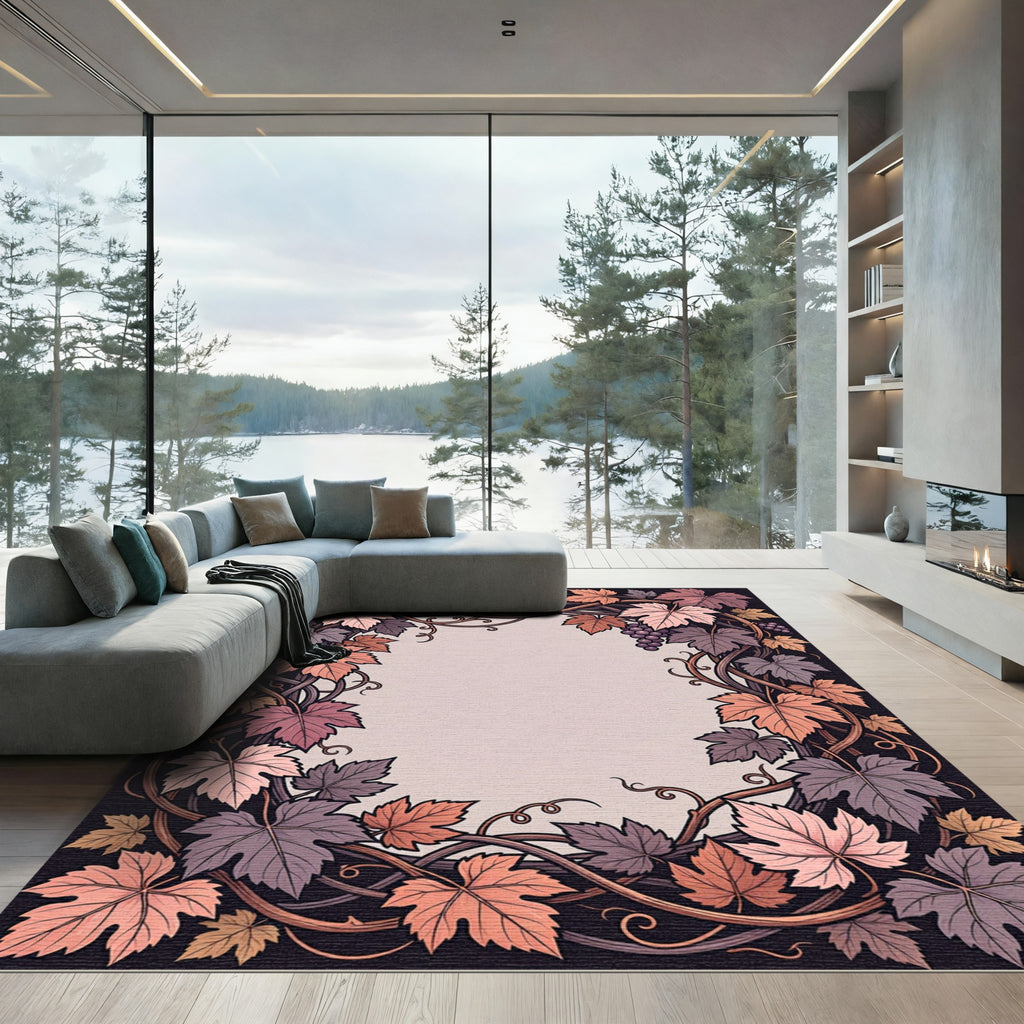Autumn Leaf Vine Surround Rug