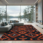 Bold Southwest Eagle Diamond Tapestry Rug