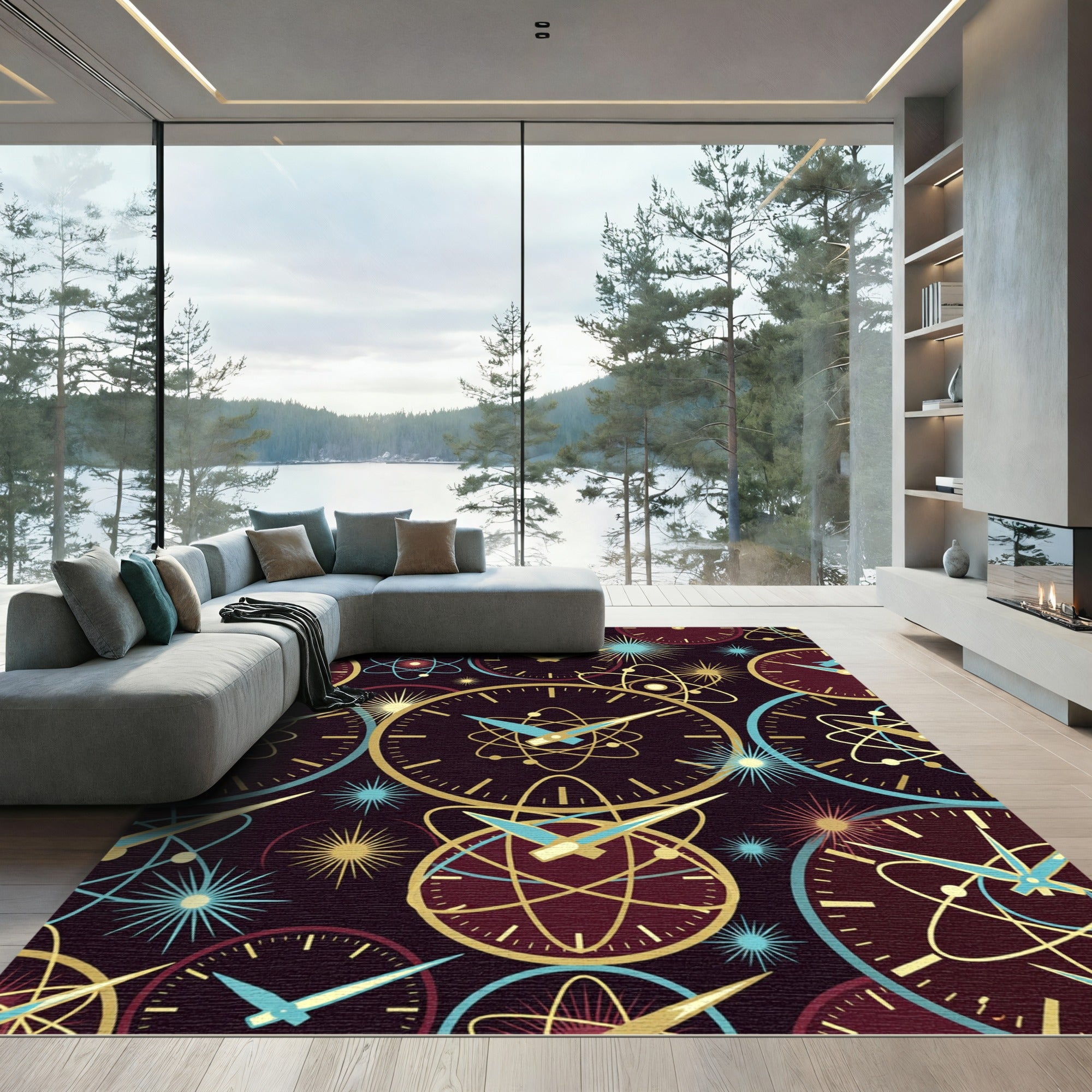 Cosmic Clock Atomic Burst Collection Rug