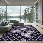 Metallic Purple Shimmering Scale Zenith Rug