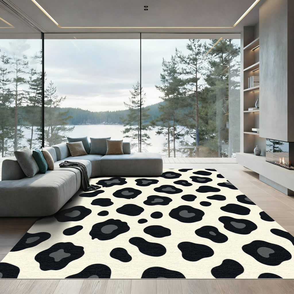 Cream Black Wild Spots Rug