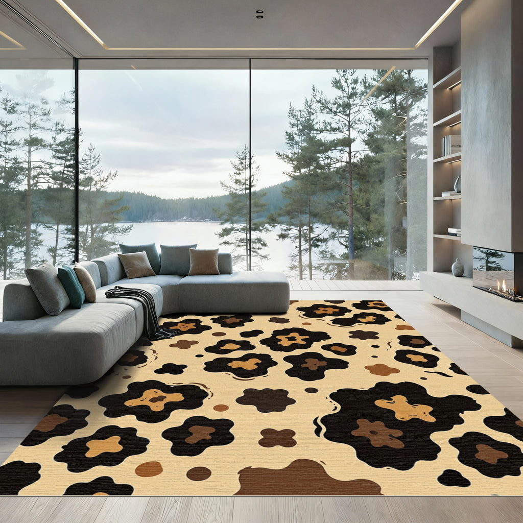 Cocoa Spots Animal Print Rug