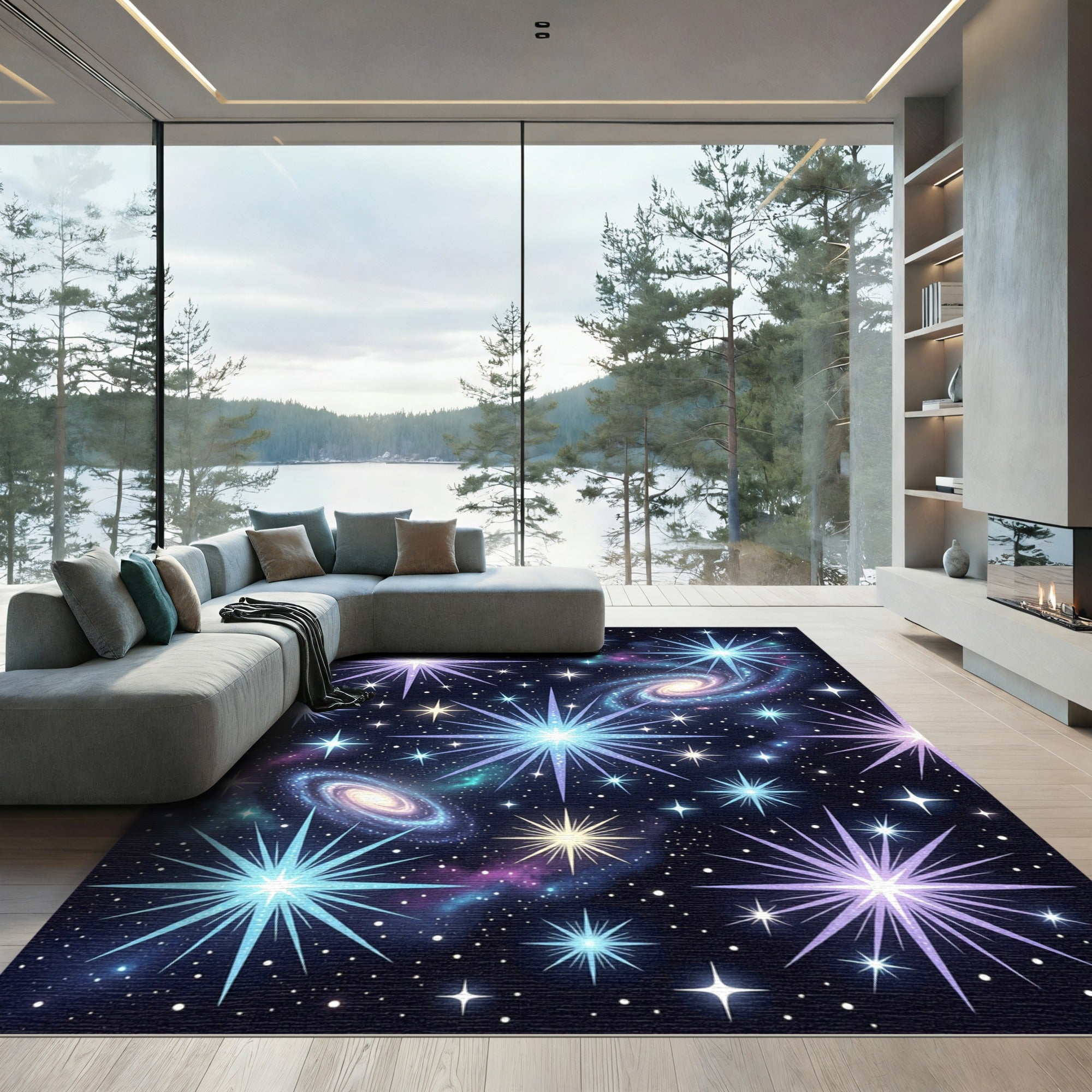 Galactic Starbursts and Swirling Cosmos Rug